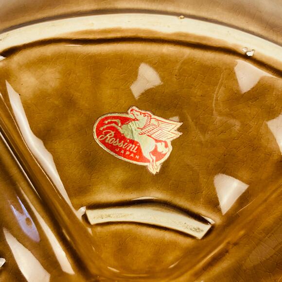 Vintage Rossini Japan MCM Ceramic Veggie Snack Tray Chicken Toothpick Holder - Picture 4 of 4